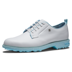 FootJoy Premiere Series Pastel Pack Golf Shoes - #54392 Pastel White/Baby Blue -All Wedges Shop fj pastels pastelwhitebabyblue 1