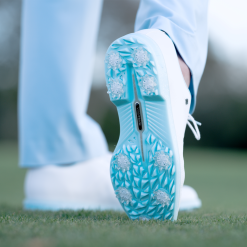 FootJoy Premiere Series Pastel Pack Golf Shoes - #54392 Pastel White/Baby Blue -All Wedges Shop fj pastels pastelwhitebabyblue 9