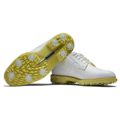 FootJoy Premiere Series Pastel Pack Golf Shoes - #54391 Pastel White/Yellow -All Wedges Shop fj pastels pastelwhiteyellow 6