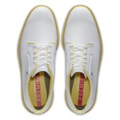FootJoy Premiere Series Pastel Pack Golf Shoes - #54391 Pastel White/Yellow -All Wedges Shop fj pastels pastelwhiteyellow 7