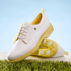 FootJoy Premiere Series Pastel Pack Golf Shoes - #54391 Pastel White/Yellow -All Wedges Shop fj pastels pastelwhiteyellow 8