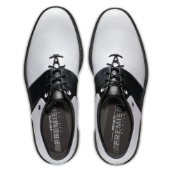 FootJoy Premiere Series Packard Golf Shoes - #54331 White/Black/Black -All Wedges Shop fj premwilox blackwhite 7