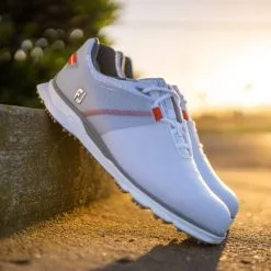 FootJoy Pro SL Sport Golf Shoes - #53853 White/Grey/Orange -All Wedges Shop footjoy 53853 5