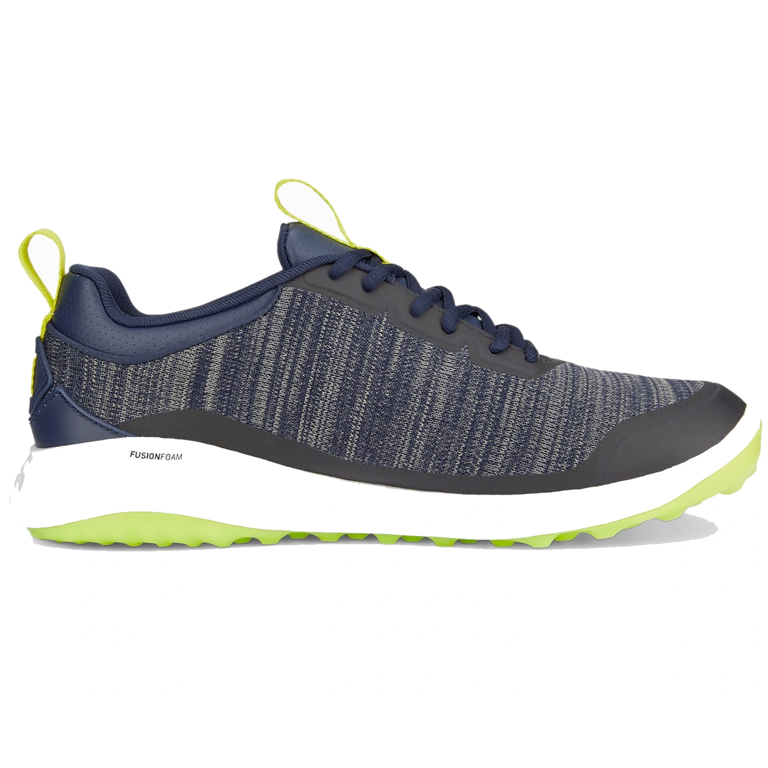 PUMA Fusion Pro Golf Shoes - Puma Navy/Puma Silver/Lime Smash 5 PUMA Fusion Pro Golf Shoes - Puma Navy/Puma Silver/Lime Smash - Image 3