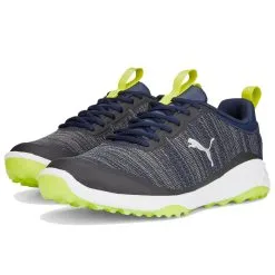 PUMA Fusion Pro Golf Shoes - Puma Navy/Puma Silver/Lime Smash 14 PUMA Fusion Pro Golf Shoes - Puma Navy/Puma Silver/Lime Smash -All Wedges Shop fusionpro grey 6