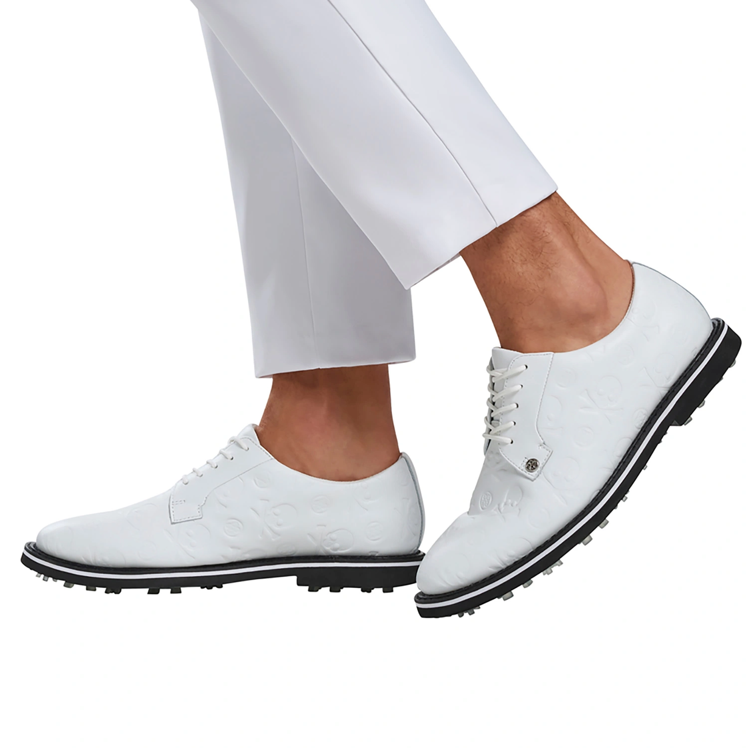 G/FORE Debossed Gallivanter Golf Shoes - Snow/Onyx 6 G/FORE Debossed Gallivanter Golf Shoes - Snow/Onyx - Image 4