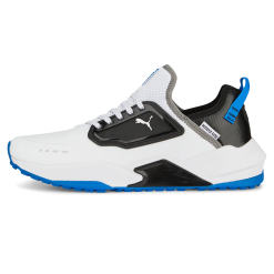 PUMA GS-One Golf Shoes - Puma White/Puma Black/Puma Team Royal