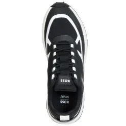 BOSS Cedric Runn Trainers - Black 001 -All Wedges Shop hugoboss Cedric20Runn20Lymx20black 4