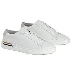 BOSS Clint Tenn Trainers - Open White 120 -All Wedges Shop hugoboss Clint20Tenn20gr20open20white 1