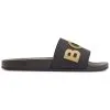 BOSS Bay Sliders - Black/Gold 007 2 BOSS Bay Sliders - Black/Gold 007 -All Wedges Shop hugobossAW22 slider blackgold 5