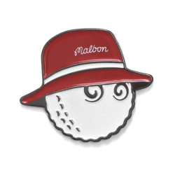 Malbon Cooper Buckets Ball Marker - Cardinal