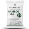 Masters Bamboo Golf Tees White - 3.25'' / 83mm Long - Pack Of 15 -All Wedges Shop masters TEB0005
