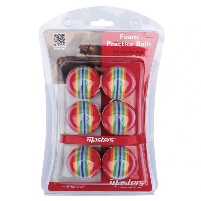 Masters Rainbow Foam Practice Golf Balls Pack Of 6 4 Masters Rainbow Foam Practice Golf Balls Pack Of 6 - Image 2