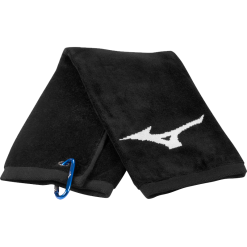 Mizuno RB Tri-Fold Golf Towel - Black/White
