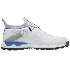 Mizuno Wave Hazard BOA Golf Shoes - White/Blue -All Wedges Shop mizuno wave hazard boa white 3