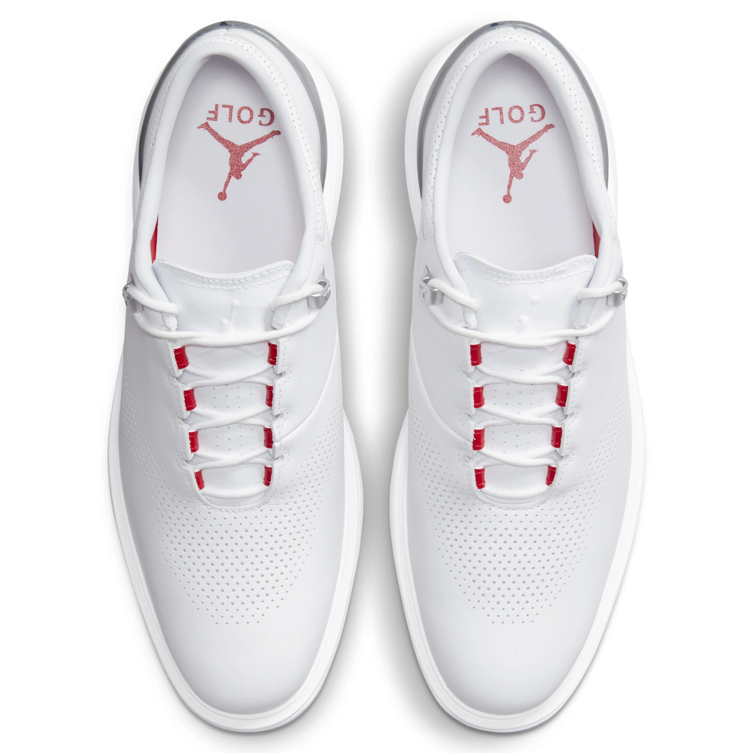 Nike Jordan ADG 4 Golf Shoes - White/Black/Pure Platinum/Fire Red 7 Nike Jordan ADG 4 Golf Shoes - White/Black/Pure Platinum/Fire Red - Image 5