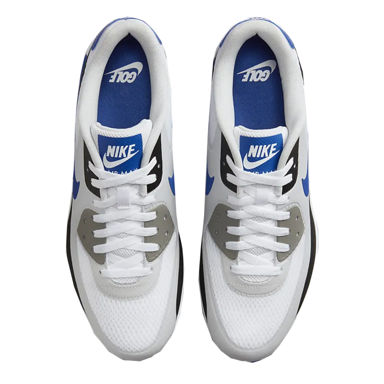 Nike Air Max 90 G Golf Shoes - White/Game Royal/Black/Photon Dust 6 Nike Air Max 90 G Golf Shoes - White/Game Royal/Black/Photon Dust - Image 4