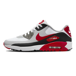 Nike Air Max 90 G Golf Shoes - White/University Red/Black/Photon Dust -All Wedges Shop nike airmax90g whiteuniversityredblackphotondust 1