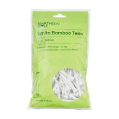Northern Golf Bamboo Golf Tees White - 2 1/8'' Long - Pack Of 130