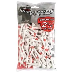 Pride PTS Pride Professional Tee System - Red - 2.125'' Long - Packs Of 25 Or 120 -All Wedges Shop pride red pack 120 74142028129