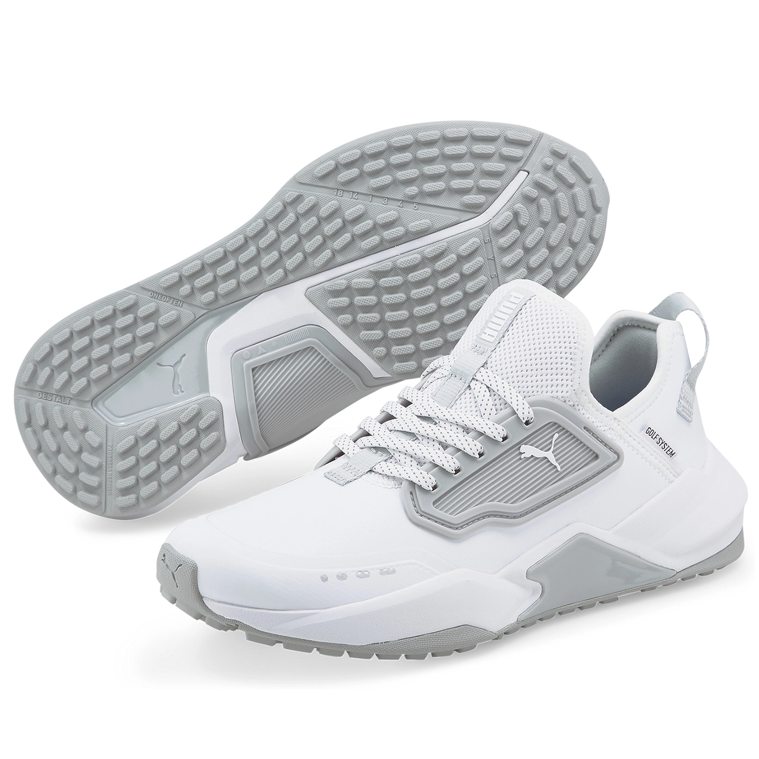 PUMA GS-One Golf Shoes - Puma White/High Rise/High Rise 6 PUMA GS-One Golf Shoes - Puma White/High Rise/High Rise - Image 4