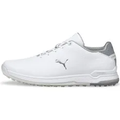 PUMA PROADAPT ALPHACAT Leather Golf Shoes - Puma White/Puma Silver