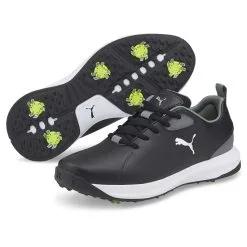 PUMA Fusion FX Tech Golf Shoes - Puma Black/Puma Silver/Quite Shade -All Wedges Shop puma 3760812002 8