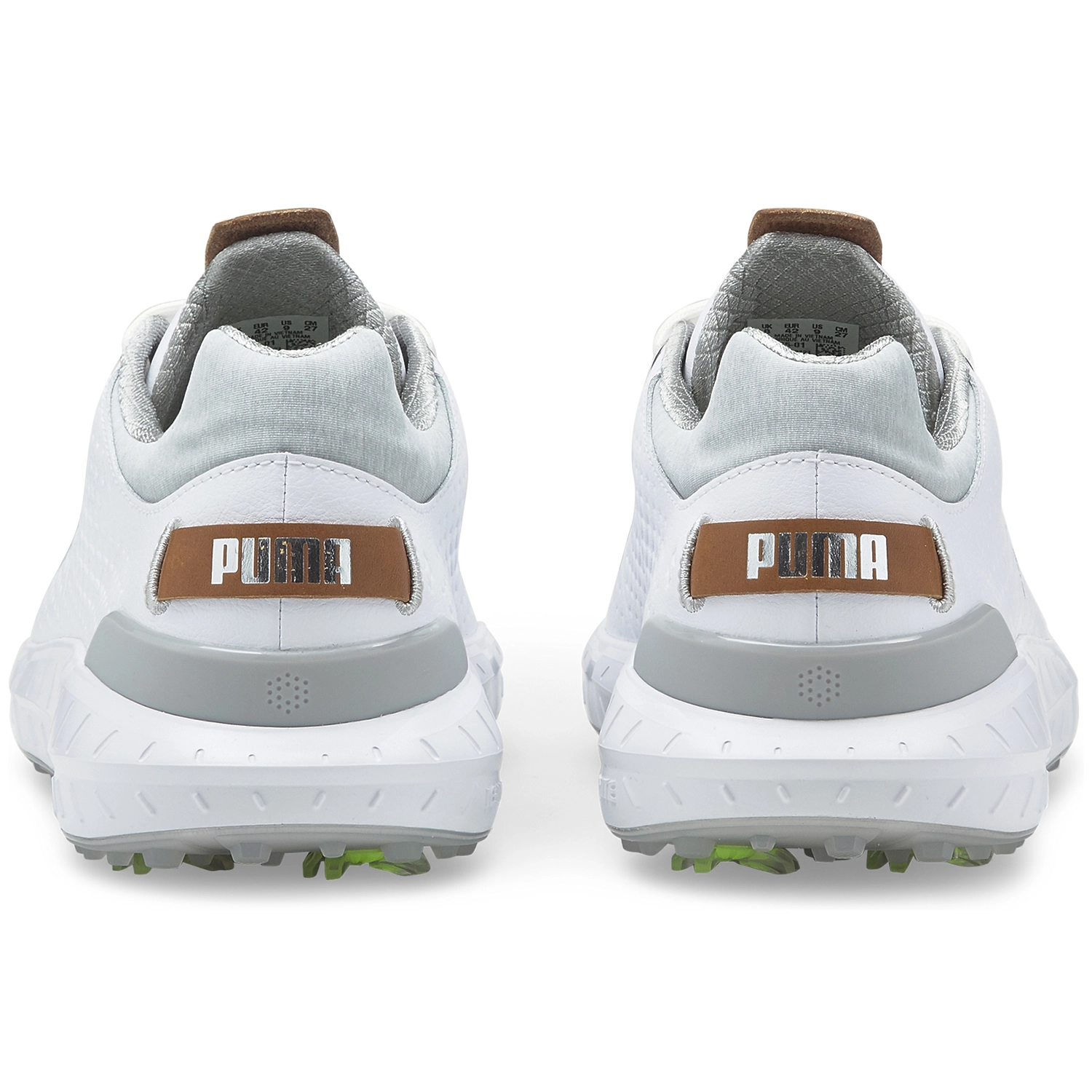 PUMA IGNITE ARTICULATE Leather Golf Shoes - Puma White/Puma Silver 6 PUMA IGNITE ARTICULATE Leather Golf Shoes - Puma White/Puma Silver - Image 4
