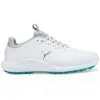 PUMA IGNITE Pro Ladies Golf Shoes - Puma White/Puma Silver/Scuba Blue -All Wedges Shop puma 3765832001 1