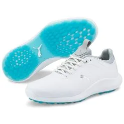 PUMA IGNITE Pro Ladies Golf Shoes - Puma White/Puma Silver/Scuba Blue -All Wedges Shop puma 3765832001 4
