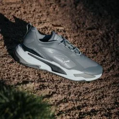 PUMA GS-FAST Golf Shoes - Quiet Shade/Puma Black -All Wedges Shop puma GSFAST grey 3