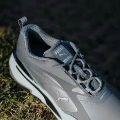 PUMA GS-FAST Golf Shoes - Quiet Shade/Puma Black -All Wedges Shop puma GSFAST grey 5