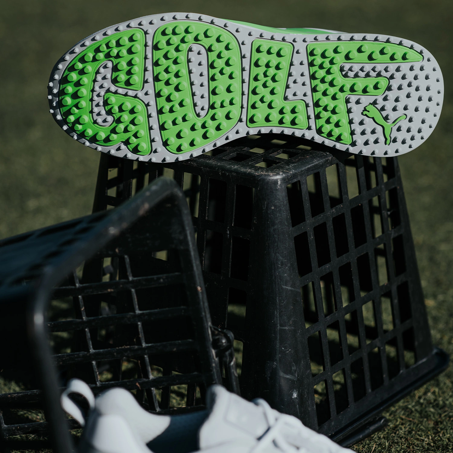 PUMA GS-FAST Golf Shoes - Puma White/Flat Light Gray/Puma Green 9 PUMA GS-FAST Golf Shoes - Puma White/Flat Light Gray/Puma Green - Image 7