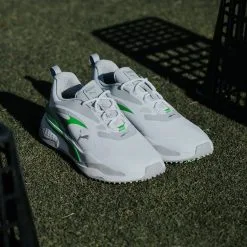 PUMA GS-FAST Golf Shoes - Puma White/Flat Light Gray/Puma Green 19 PUMA GS-FAST Golf Shoes - Puma White/Flat Light Gray/Puma Green -All Wedges Shop puma GSFAST white 4
