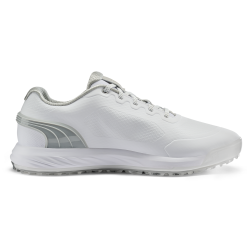 PUMA ALPHACAT Nitro Golf Shoes - Puma White/Flat Light Grey/Puma Silver -All Wedges Shop puma alphacatnitro pumawhiteflatlightgreypumasilver 3