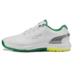 PUMA ALPHACAT Nitro Golf Shoes - Puma White/Archive Green/Yellow Burst