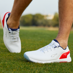 PUMA ALPHACAT Nitro Golf Shoes - Puma White/For All Time Red/Puma Navy -All Wedges Shop puma alphacatnitro whiterednavy 2