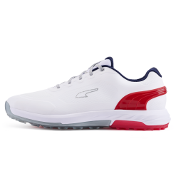 PUMA ALPHACAT Nitro Golf Shoes - Puma White/For All Time Red/Puma Navy