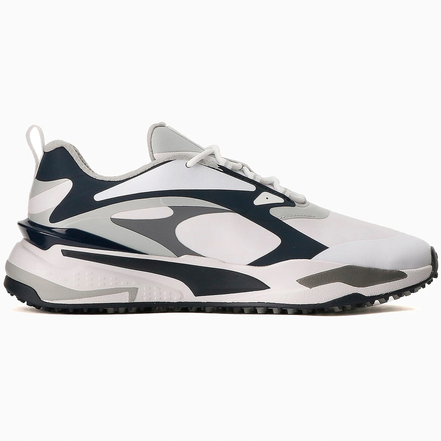PUMA GS-FAST Golf Shoes - Puma White/Navy Blazer/High Rise 5 PUMA GS-FAST Golf Shoes - Puma White/Navy Blazer/High Rise - Image 3