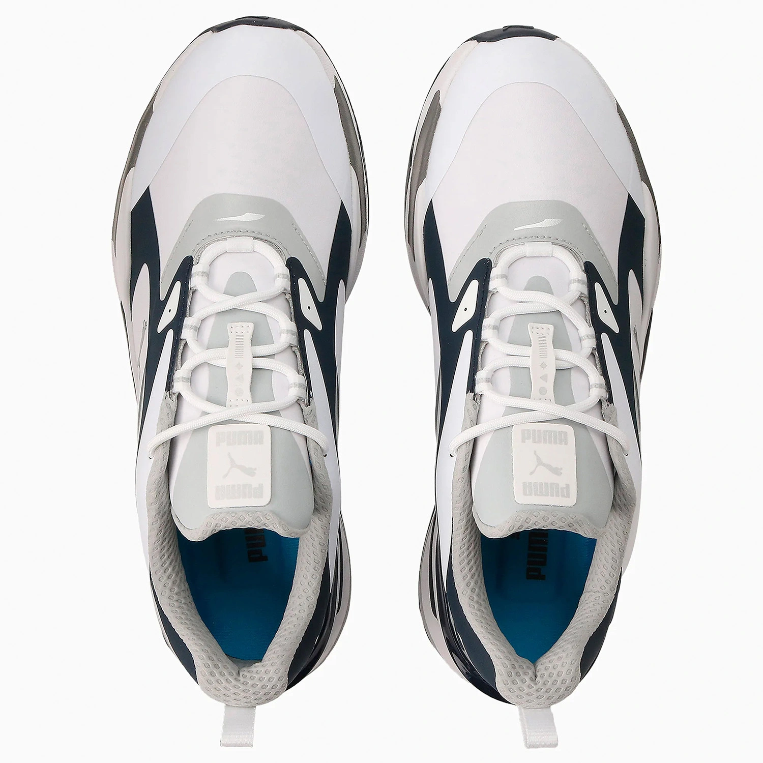 PUMA GS-FAST Golf Shoes - Puma White/Navy Blazer/High Rise 6 PUMA GS-FAST Golf Shoes - Puma White/Navy Blazer/High Rise - Image 4