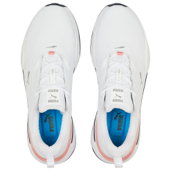 PUMA GS-FAST Golf Shoes - White/Navy Blazer/Flamingo Pink -All Wedges Shop puma gsfast whitenavyblazerflamingo 1