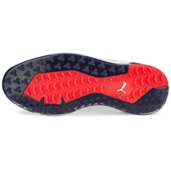 PUMA PROADAPT ALPHACAT Leather Golf Shoes - Puma White/Puma Navy/For All Time Red -All Wedges Shop puma proalphacat whitenavyred 6