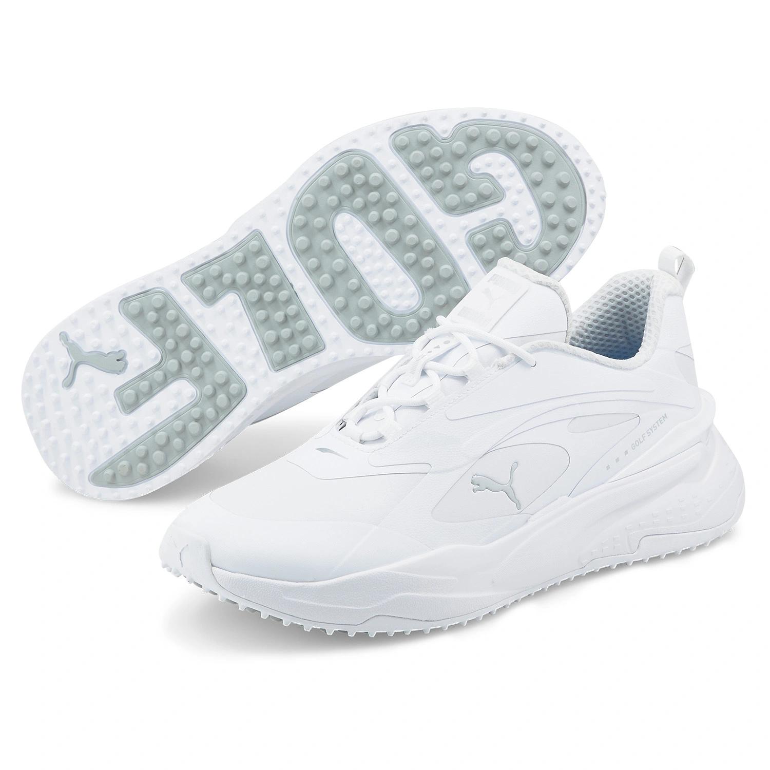 PUMA GS-FAST Golf Shoes - Puma White 8 PUMA GS-FAST Golf Shoes - Puma White - Image 6