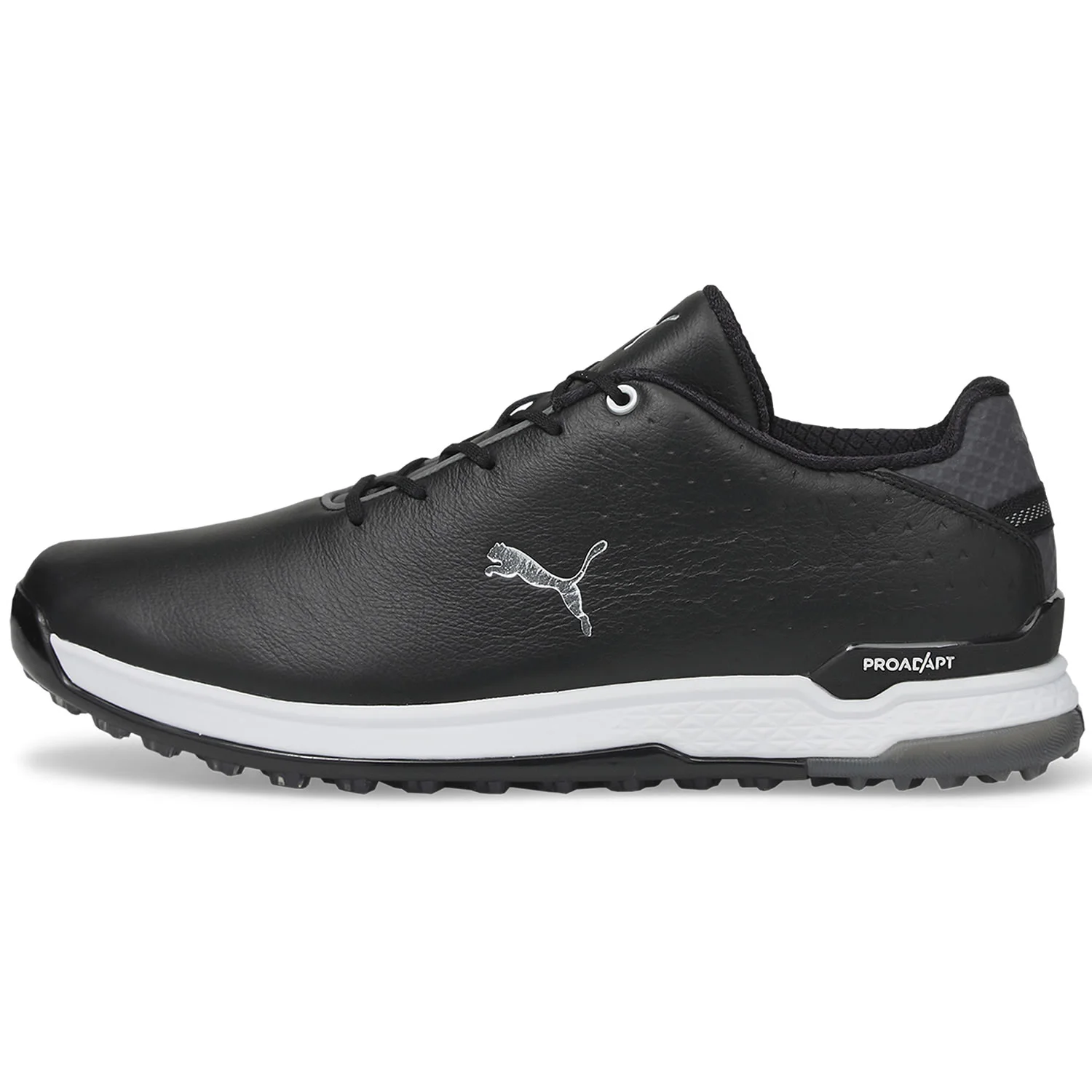 PUMA PROADAPT ALPHACAT Leather Golf Shoes - Puma Black/Puma Silver 3 PUMA PROADAPT ALPHACAT Leather Golf Shoes - Puma Black/Puma Silver