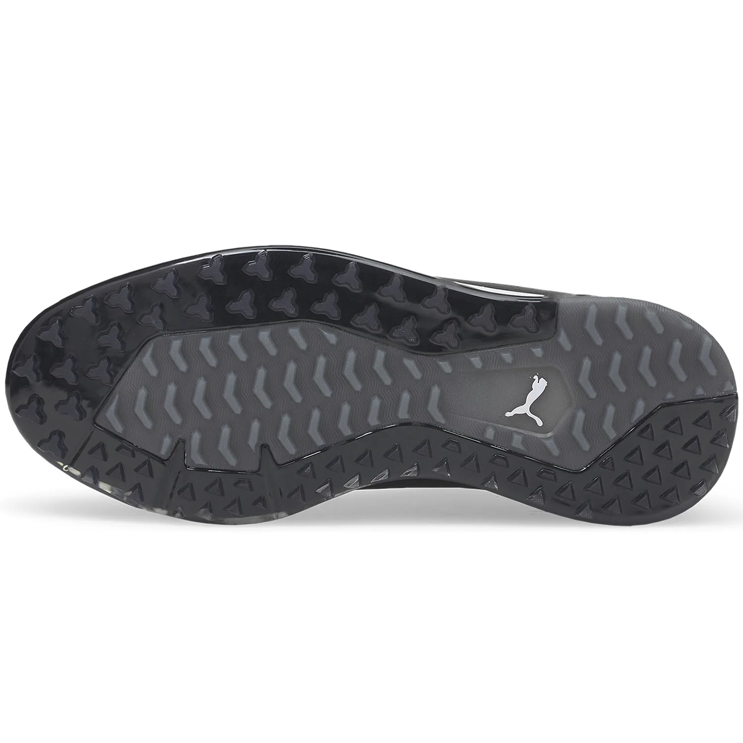 PUMA PROADAPT ALPHACAT Leather Golf Shoes - Puma Black/Puma Silver 4 PUMA PROADAPT ALPHACAT Leather Golf Shoes - Puma Black/Puma Silver - Image 2