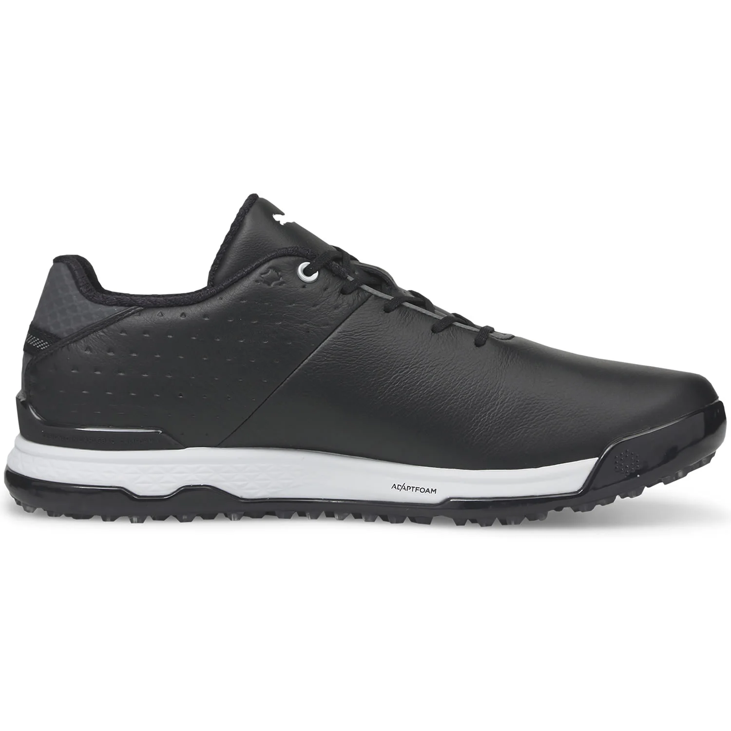 PUMA PROADAPT ALPHACAT Leather Golf Shoes - Puma Black/Puma Silver 5 PUMA PROADAPT ALPHACAT Leather Golf Shoes - Puma Black/Puma Silver - Image 3