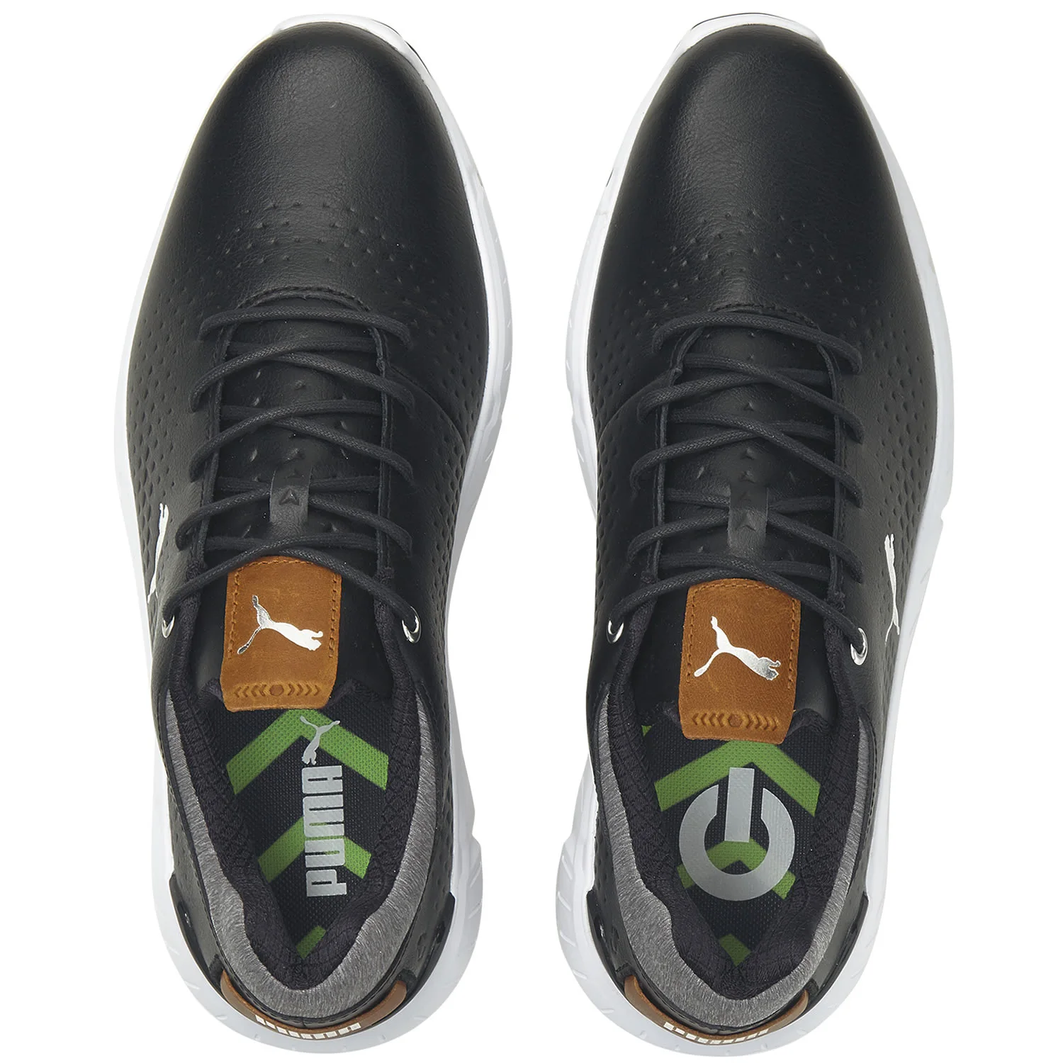 PUMA IGNITE ARTICULATE Leather Golf Shoes - Puma Black/Puma Silver 6 PUMA IGNITE ARTICULATE Leather Golf Shoes - Puma Black/Puma Silver - Image 4