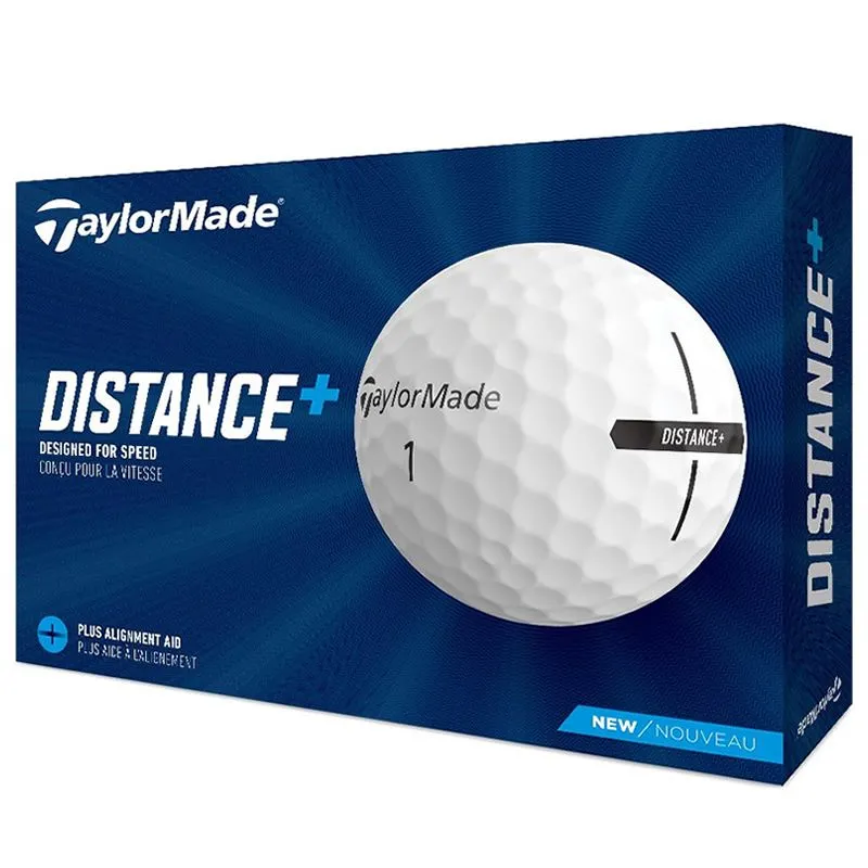 TaylorMade Distance+ Golf Balls - White / Dozen 3 TaylorMade Distance+ Golf Balls - White / Dozen