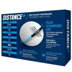 TaylorMade Distance+ Golf Balls - White / Dozen 10 TaylorMade Distance+ Golf Balls - White / Dozen -All Wedges Shop taylormade distance2B white 2