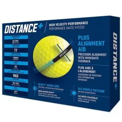TaylorMade Distance+ Golf Balls - Yellow / Dozen -All Wedges Shop taylormade distance2B yellow 2